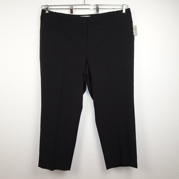 Kasper Pants Women's Plus Size 22W Black Stretch Work Wear Office Elastic Waist - Picture 1 of 11
